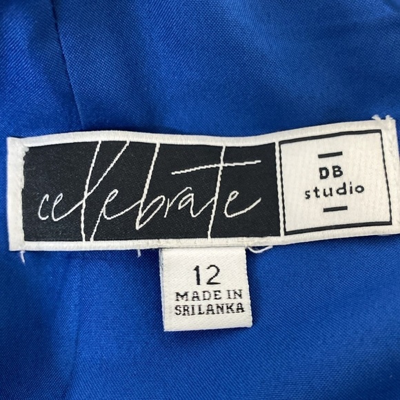 Elegant Blue Midi Dress - Picture 9 of 12